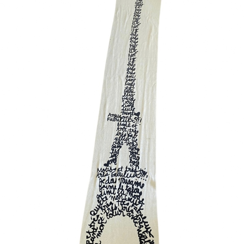 Rare FOREVER 21 Paris line Eiffel Tower scarf